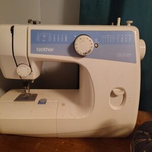 Brother Sewing Machine in White and Blue